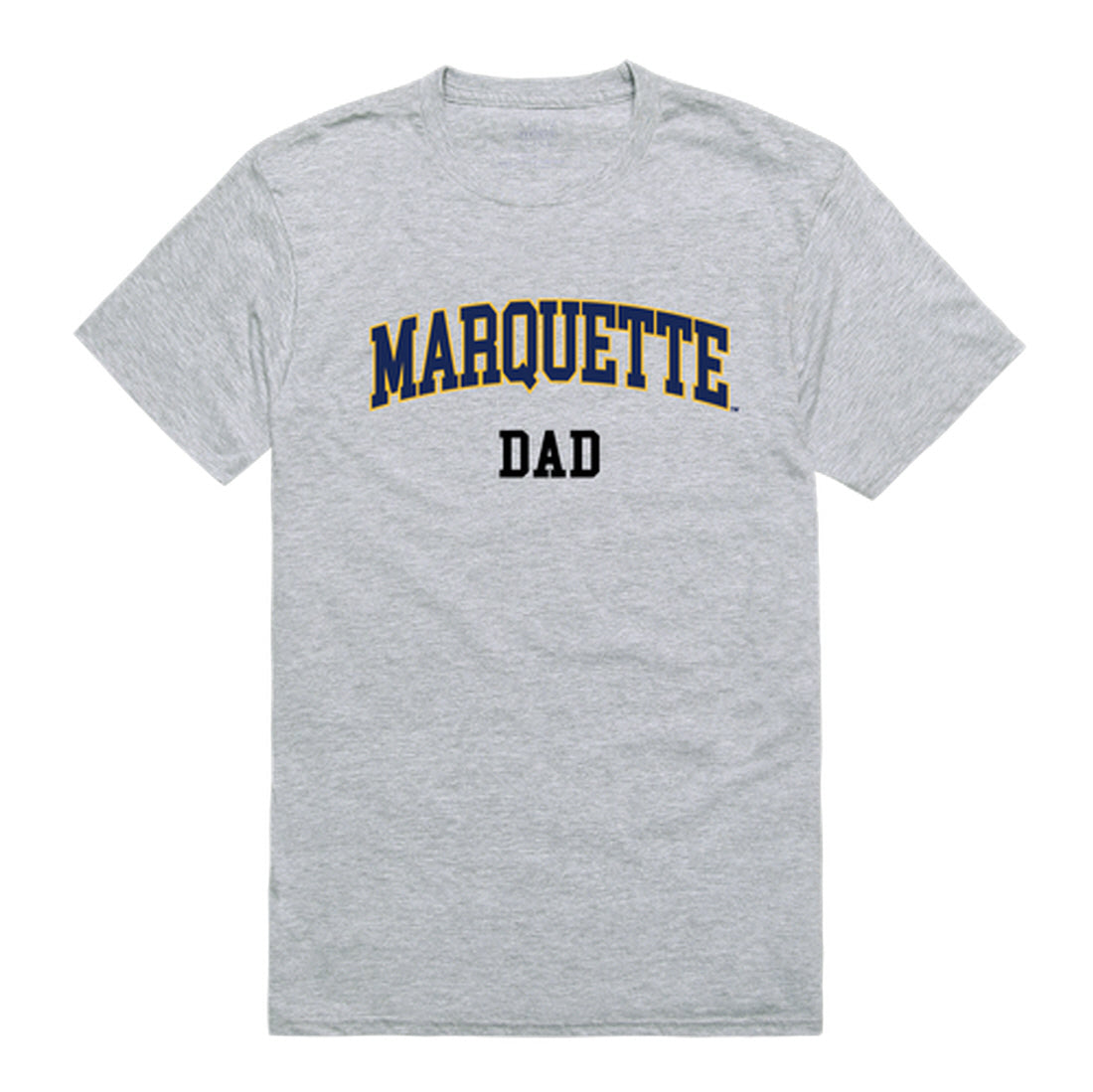 Marquette University Golden Eagles Dad Tee T-Shirt - Heather Grey, Small