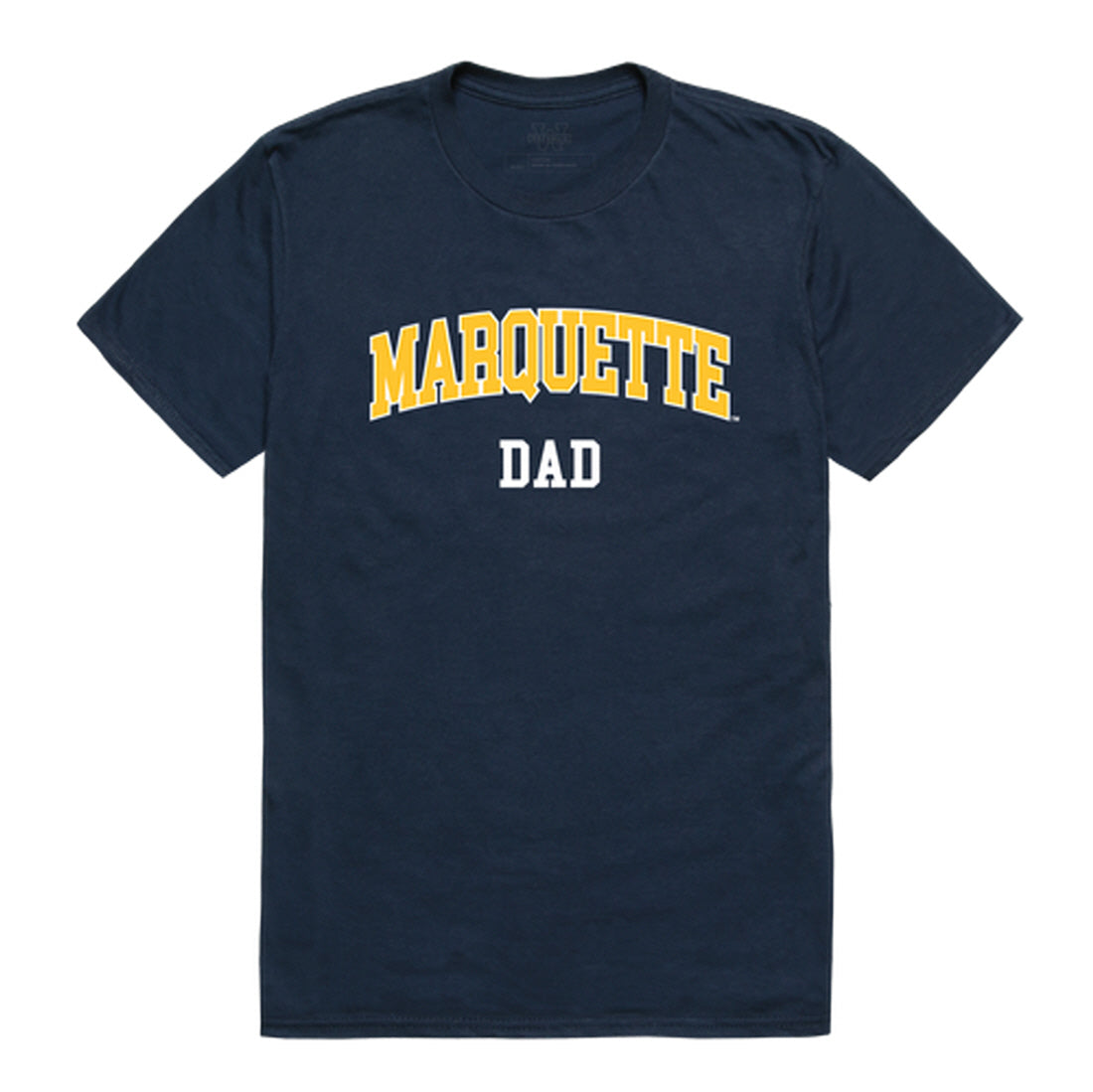 Marquette University Golden Eagles Dad Tee T-Shirt - Heather Grey, Small