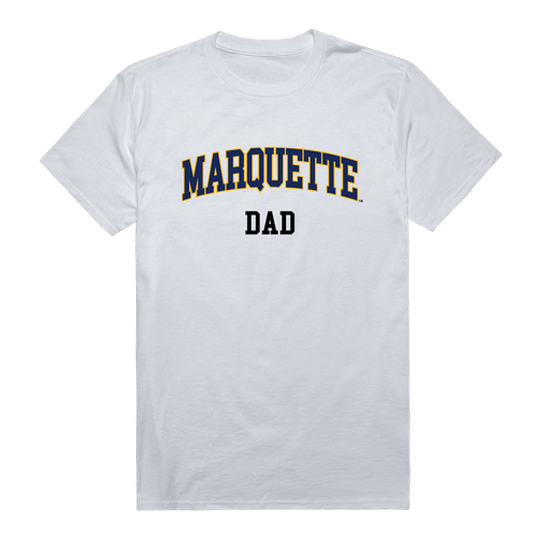 Marquette University Golden Eagles Dad Tee T-Shirt - Heather Grey, Small