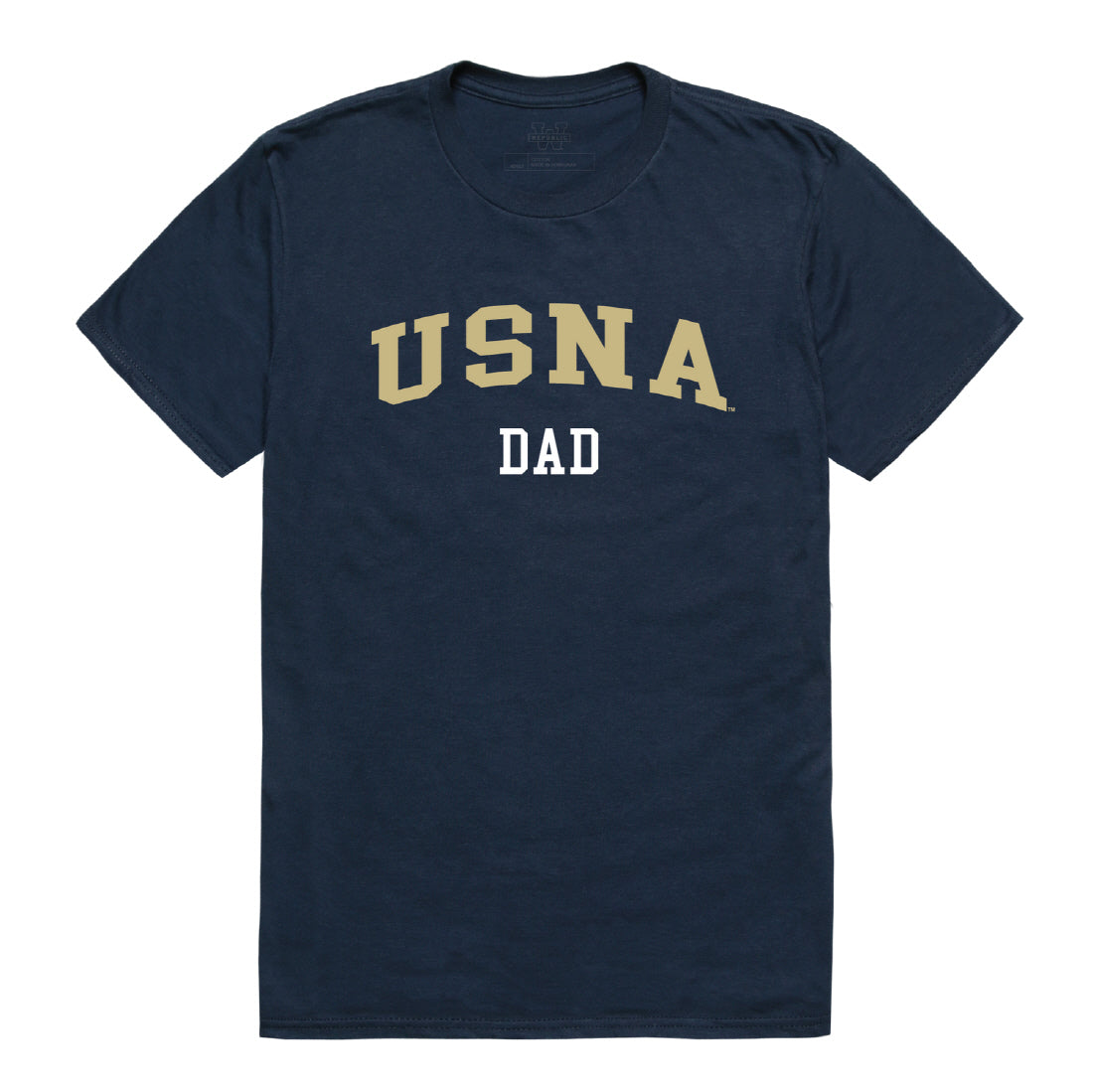 United States Naval Academy Dad Tee T-Shirt - Heather Grey, Small