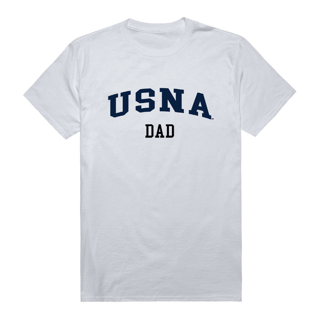 United States Naval Academy Dad Tee T-Shirt - Heather Grey, Small