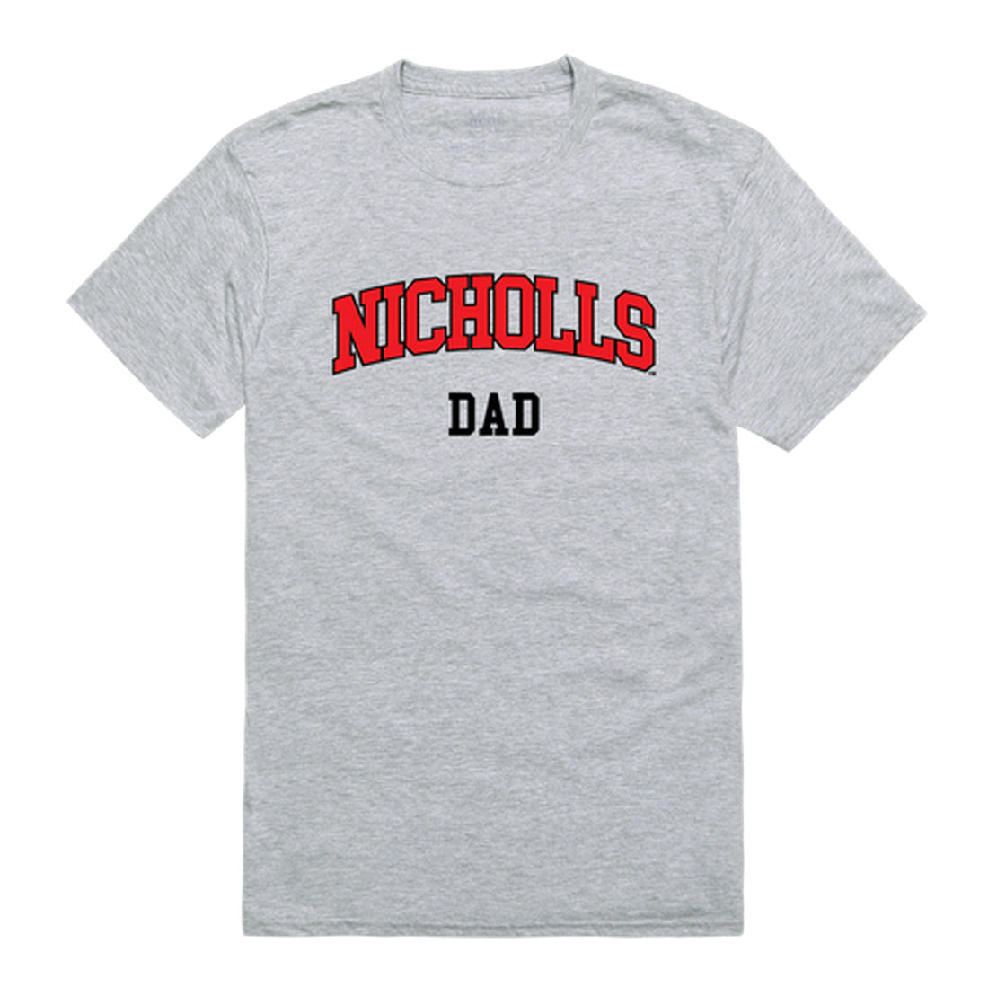 Nicholls State University Colonels Dad Tee T-Shirt - Heather Grey, Small