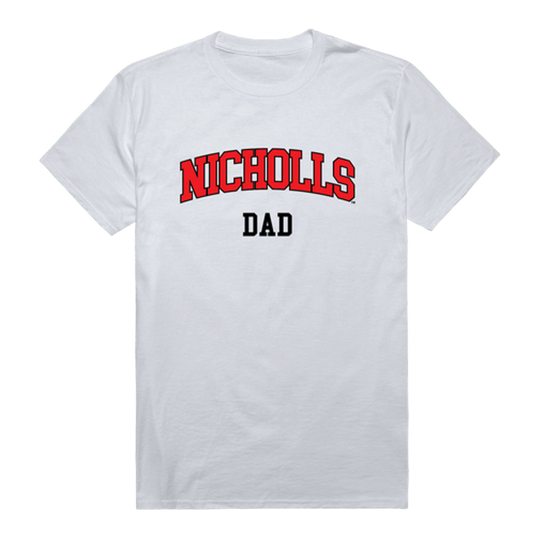 Nicholls State University Colonels Dad Tee T-Shirt - Heather Grey, Small