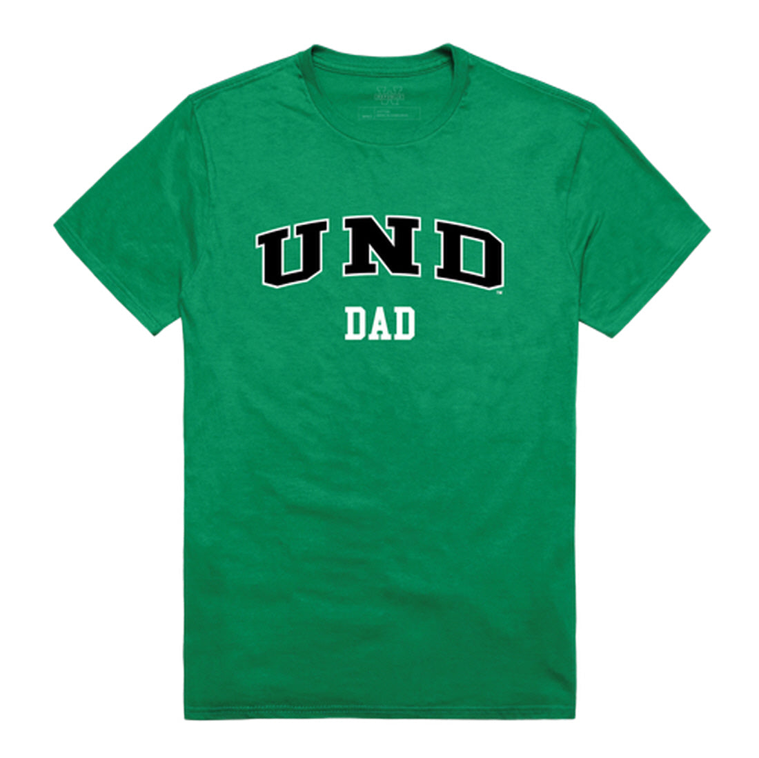 University of North Dakota Fighting Hawks Dad Tee T-Shirt - Heather Grey, Small