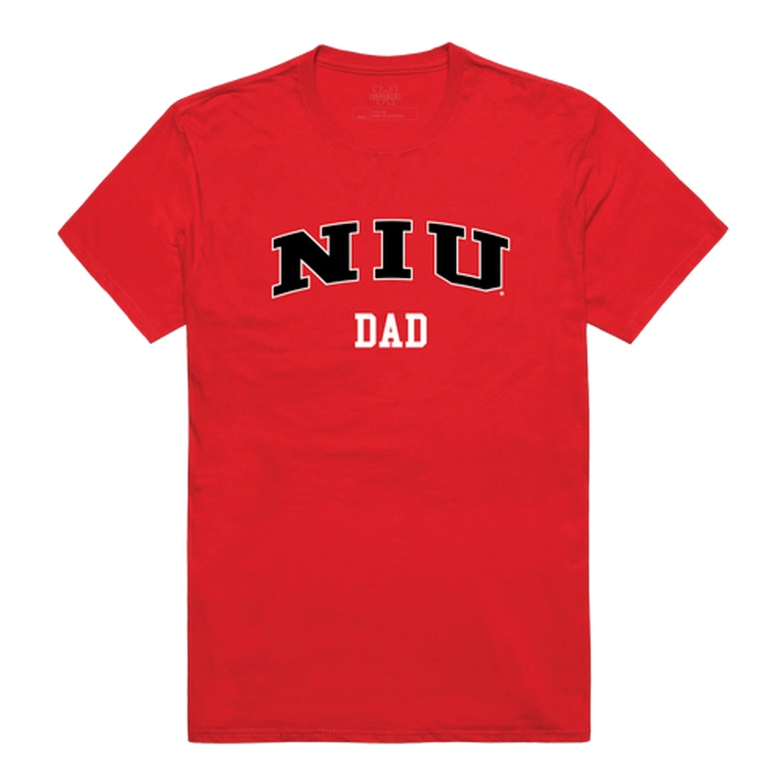 Northern Illinois University Huskies Dad Tee T-Shirt - Heather Grey, Small