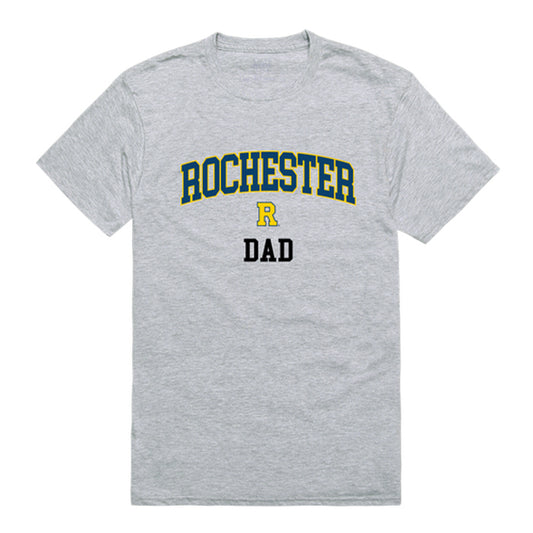 University of Rochester YellowJackets Dad Tee T-Shirt - Heather Grey, Small