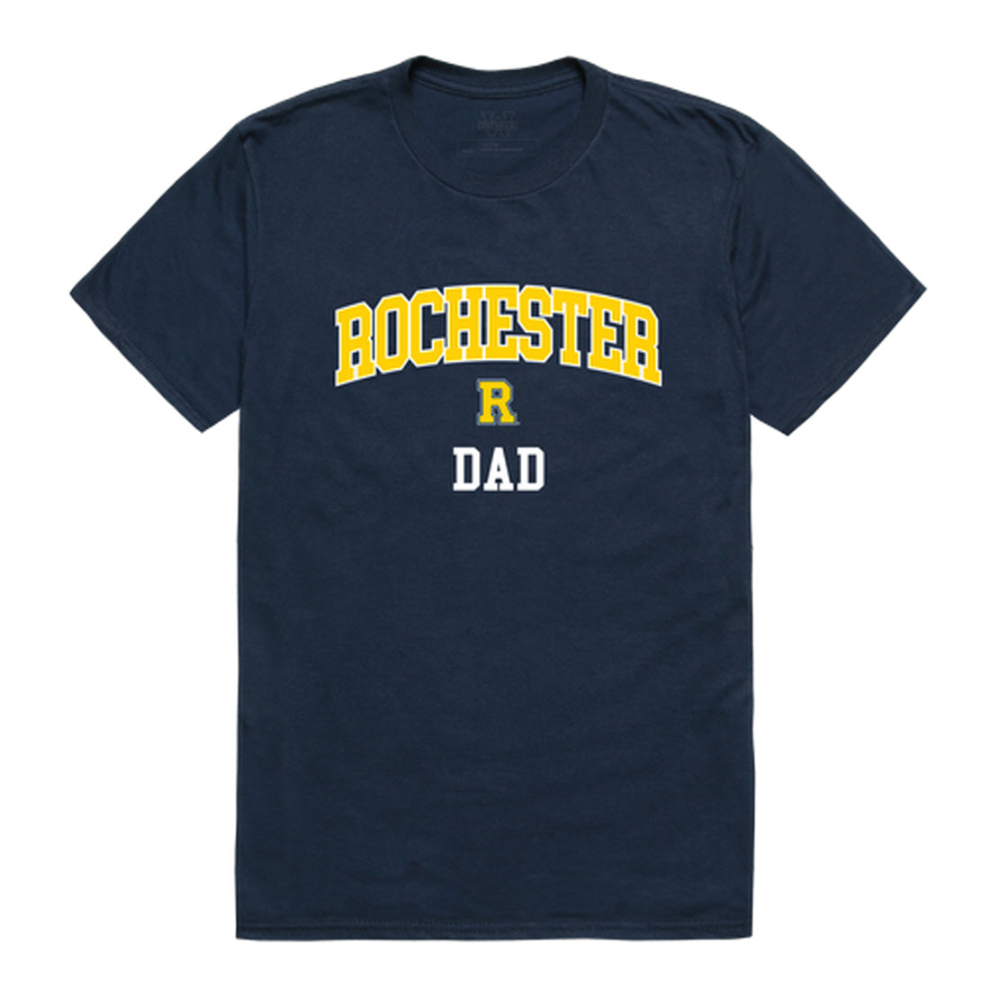 University of Rochester YellowJackets Dad Tee T-Shirt - Heather Grey, Small