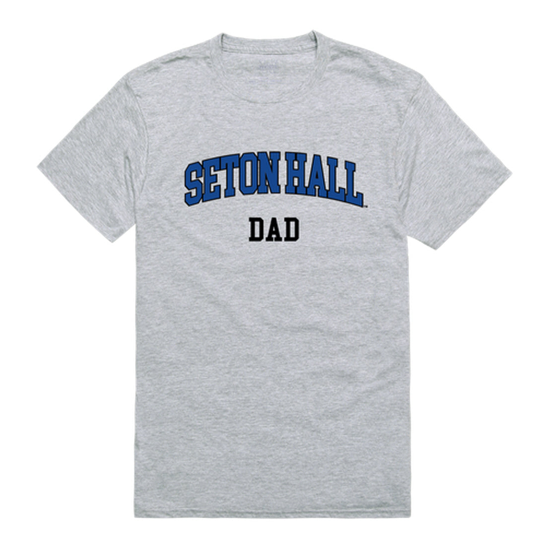 Seton Hall University Hall Pirates Dad Tee T-Shirt - Heather Grey, Small