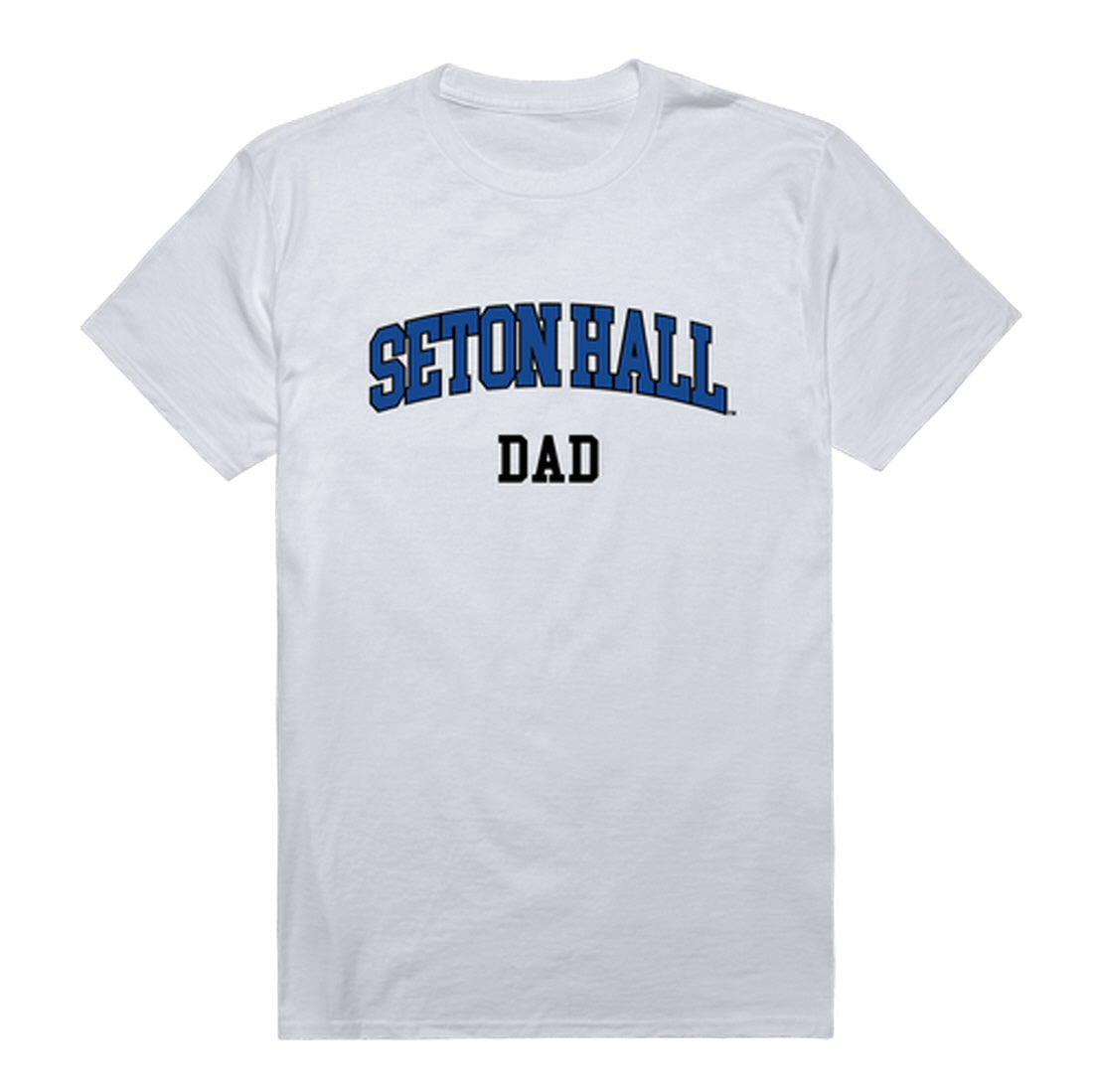 Seton Hall University Hall Pirates Dad Tee T-Shirt - Heather Grey, Small