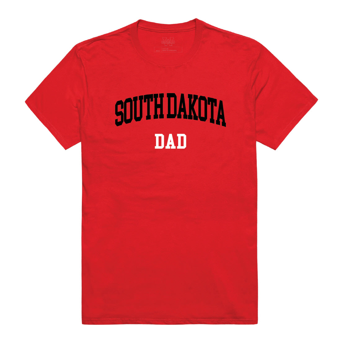 University of South Dakota Dad Tee T-Shirt - Heather Grey, Small