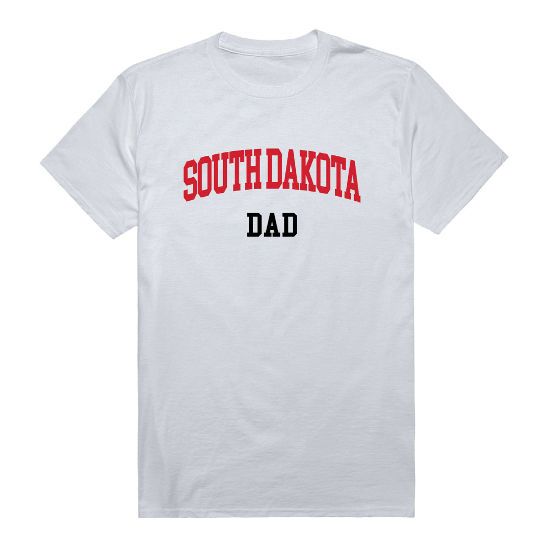 University of South Dakota Dad Tee T-Shirt - Heather Grey, Small