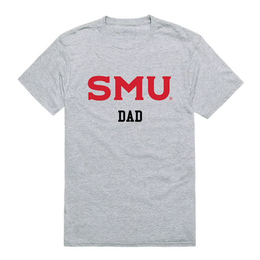 Southern Methodist University Methodist Dad Tee T-Shirt - Heather Grey, Small