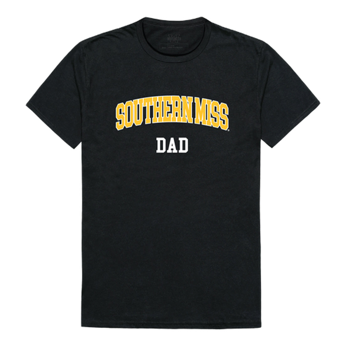 University of Southern Mississippi Golden Eagles Dad Tee T-Shirt - Black, Small