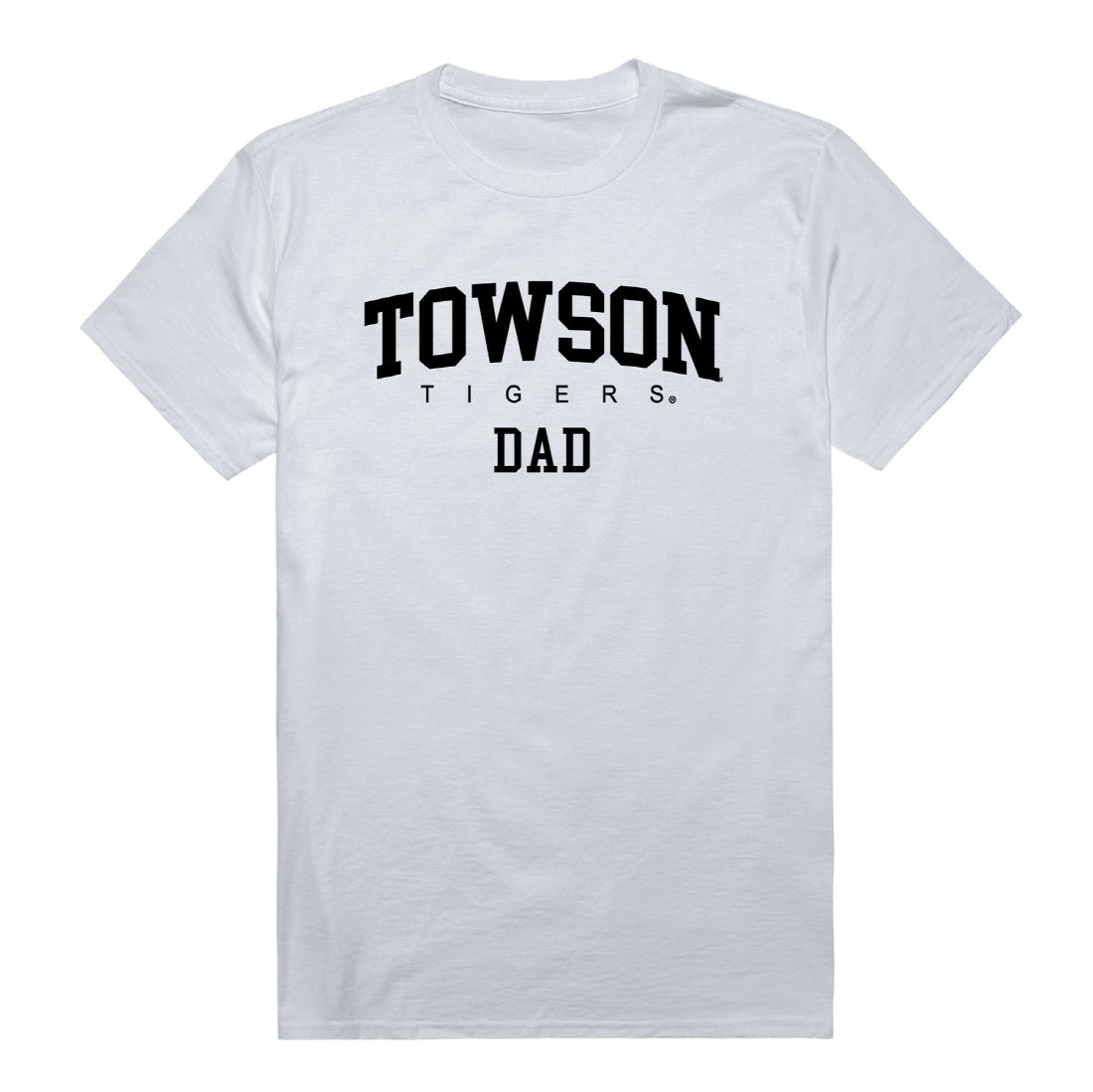 Towson University Tigers Dad Tee T-Shirt - Black, Small