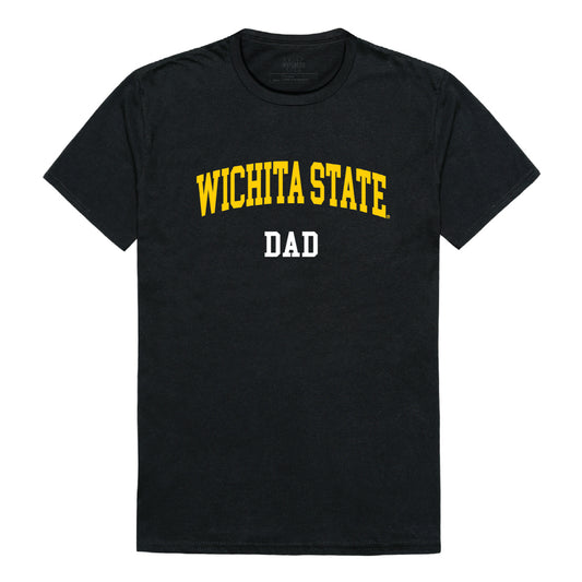 WSU Wichita State University Shockers Dad Tee T-Shirt - Black, Small