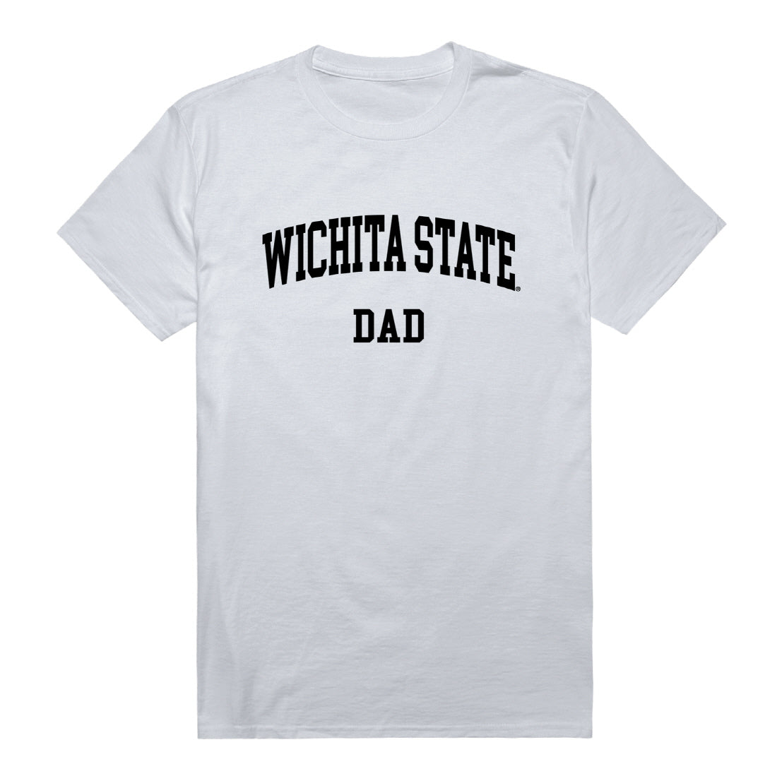 WSU Wichita State University Shockers Dad Tee T-Shirt - Black, Small