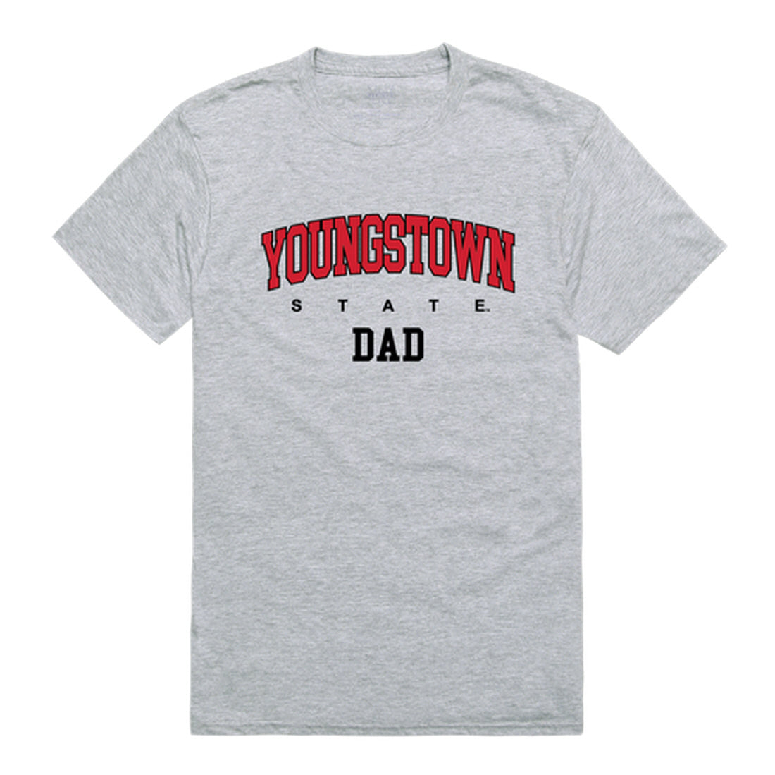 Youngstown State University Penguins Dad Tee T-Shirt - Heather Grey, Small