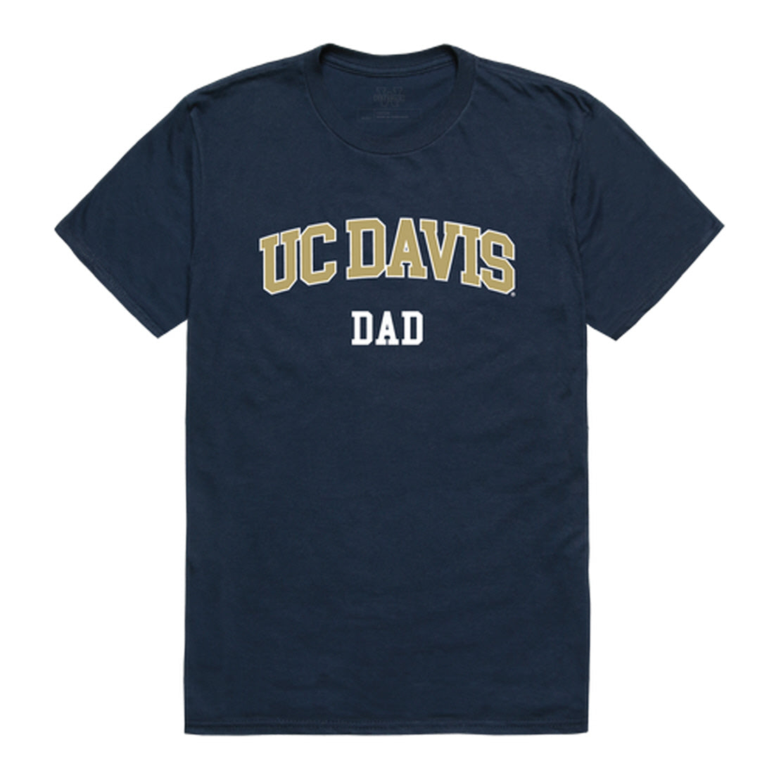 UC Davis University of California Aggies Dad Tee T-Shirt - Navy, Small