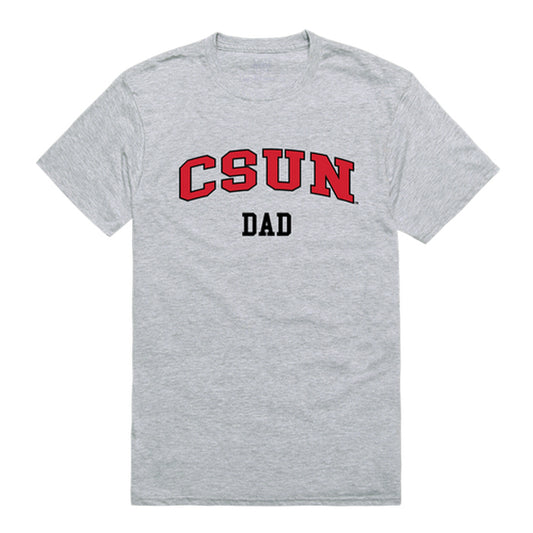 California State University Northridge Matadors Dad Tee T-Shirt - Heather Grey, Small