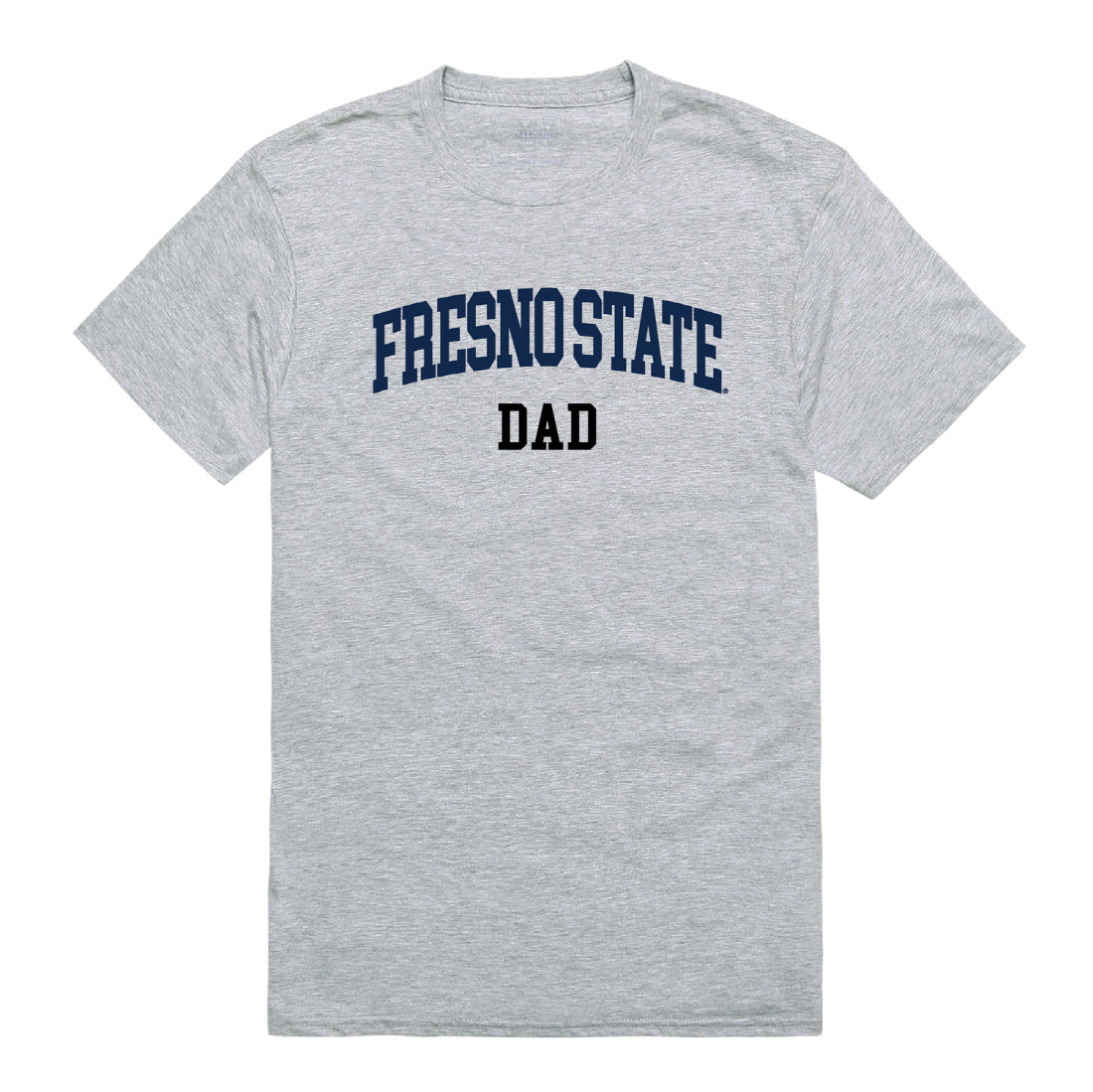 California State University Fresno Bulldogs Dad Tee T-Shirt - Heather Grey, Small