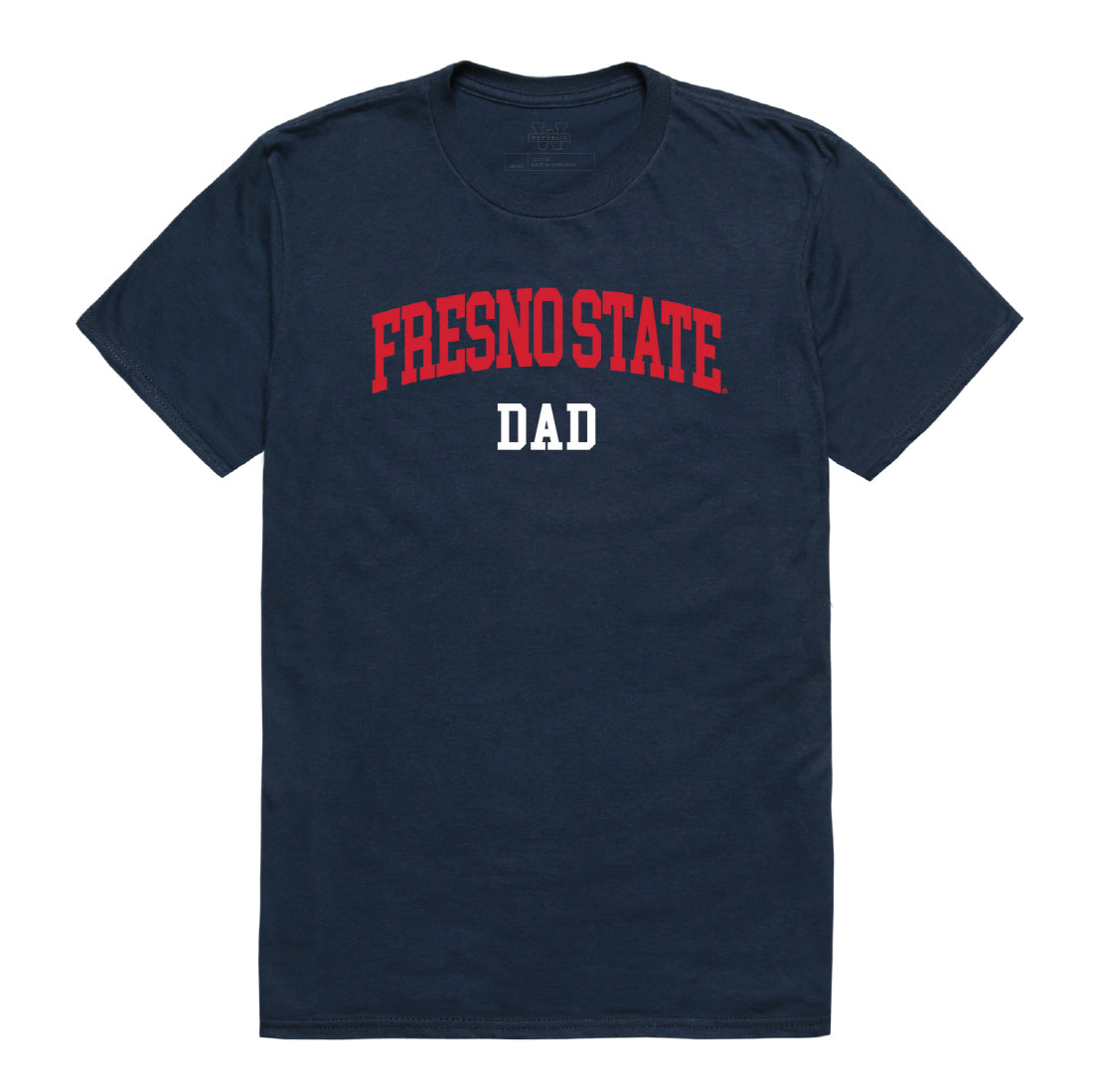 California State University Fresno Bulldogs Dad Tee T-Shirt - Heather Grey, Small