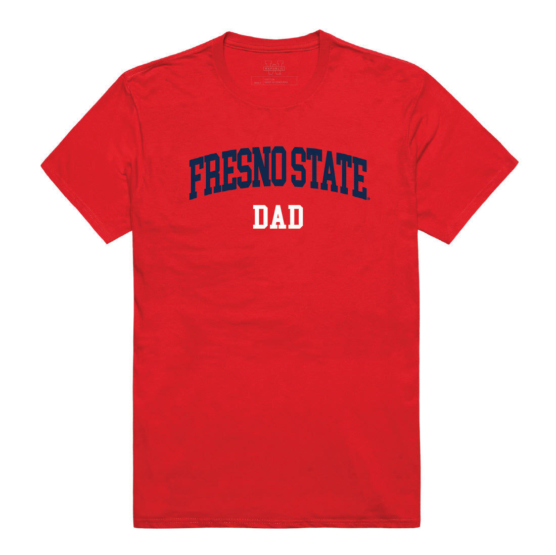 California State University Fresno Bulldogs Dad Tee T-Shirt - Heather Grey, Small