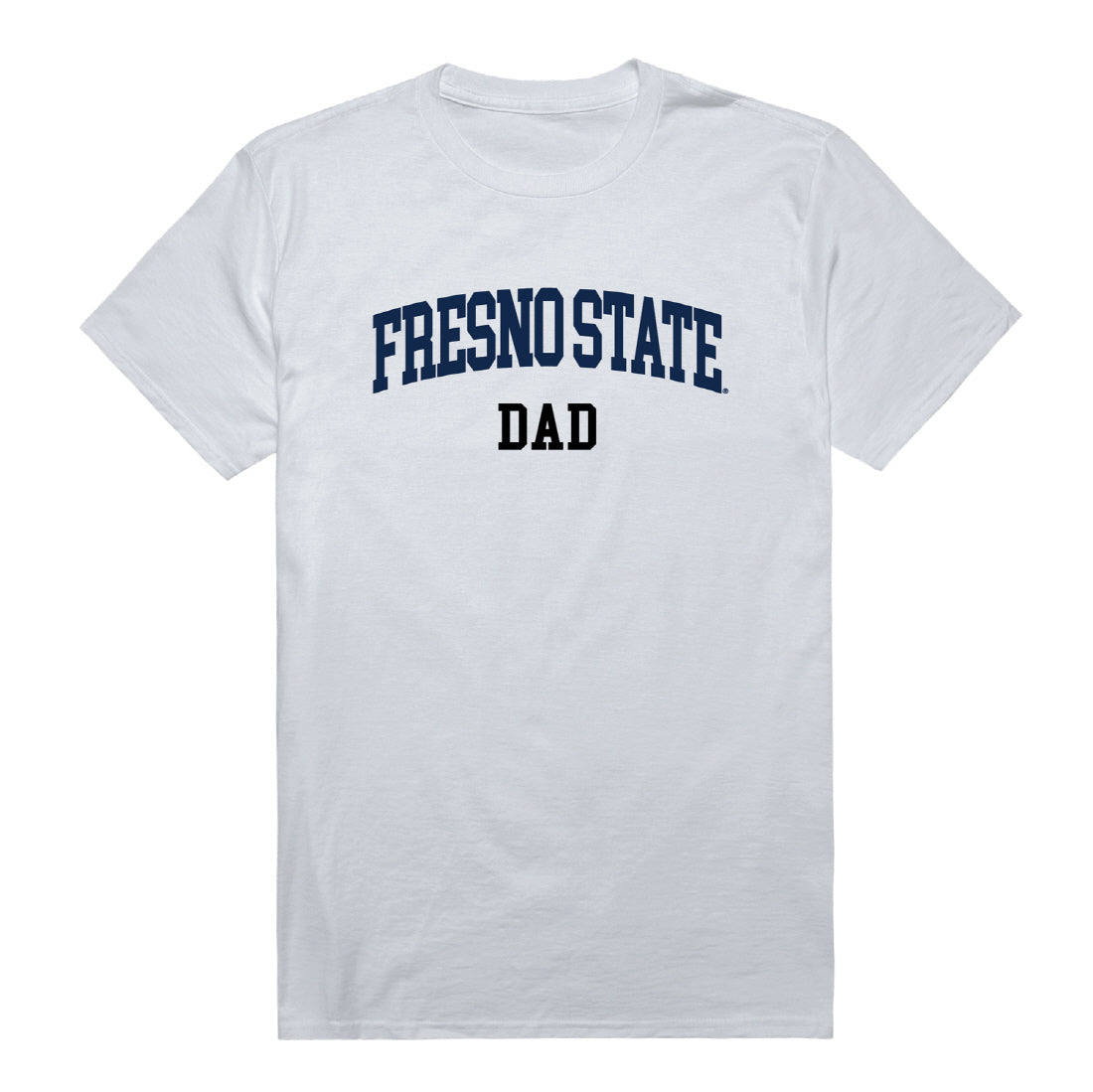 California State University Fresno Bulldogs Dad Tee T-Shirt - Heather Grey, Small