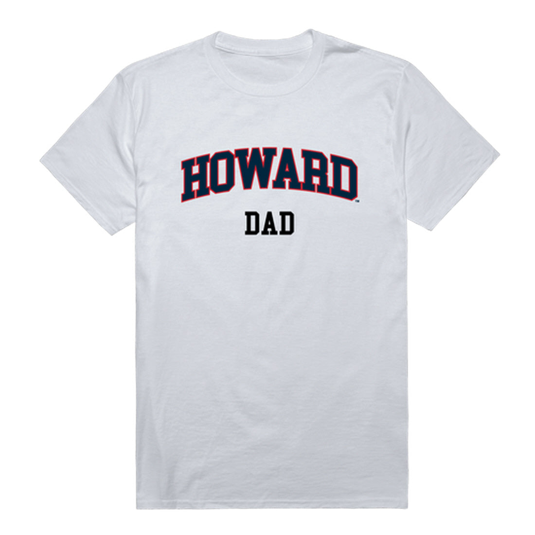 Howard University Bison Dad Tee T-Shirt - Heather Grey, Small