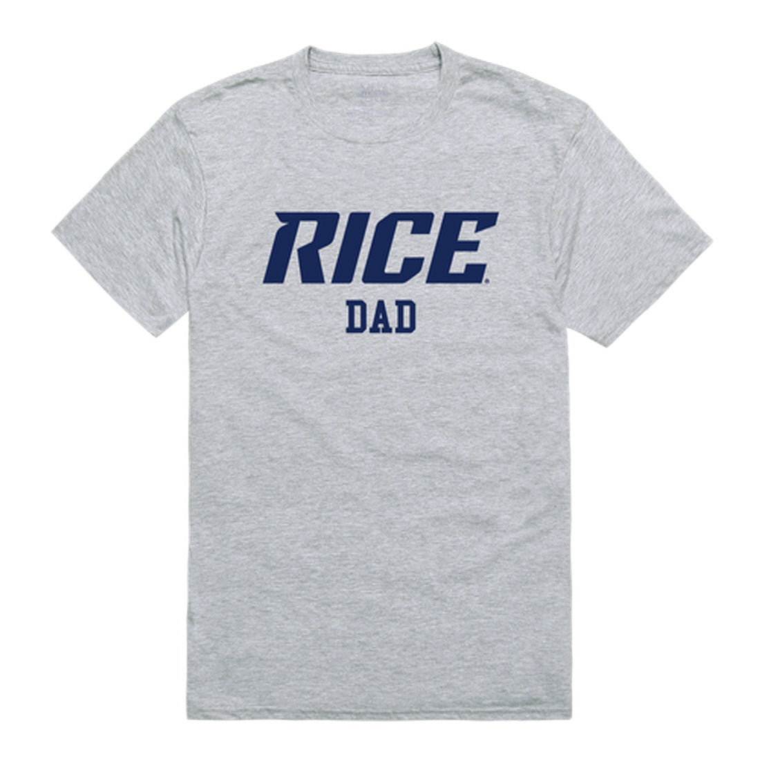 Rice University Owls Dad Tee T-Shirt - Heather Grey, Small