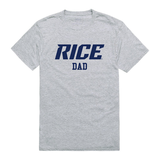 Rice University Owls Dad Tee T-Shirt - Heather Grey, Small