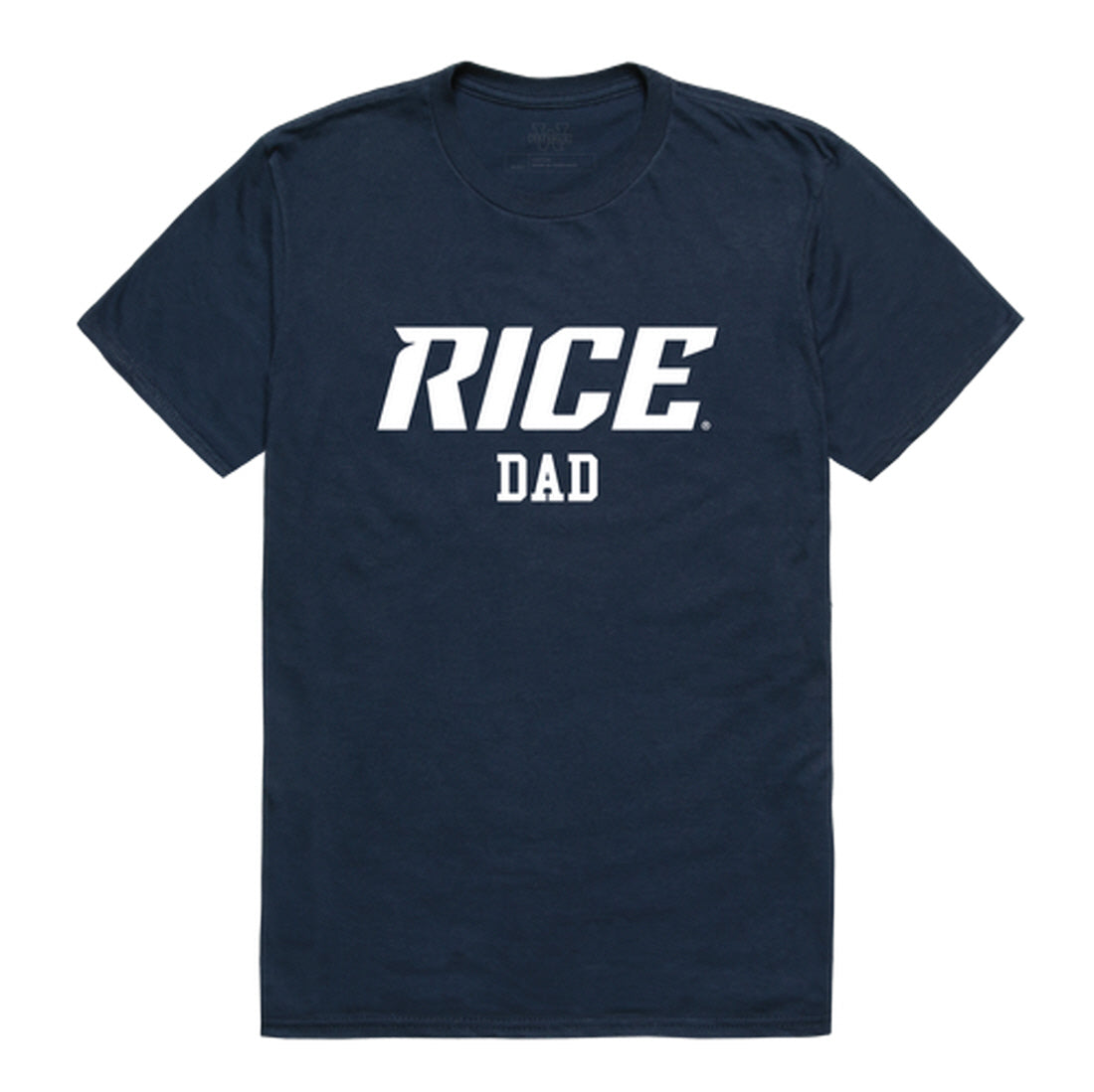 Rice University Owls Dad Tee T-Shirt - Heather Grey, Small