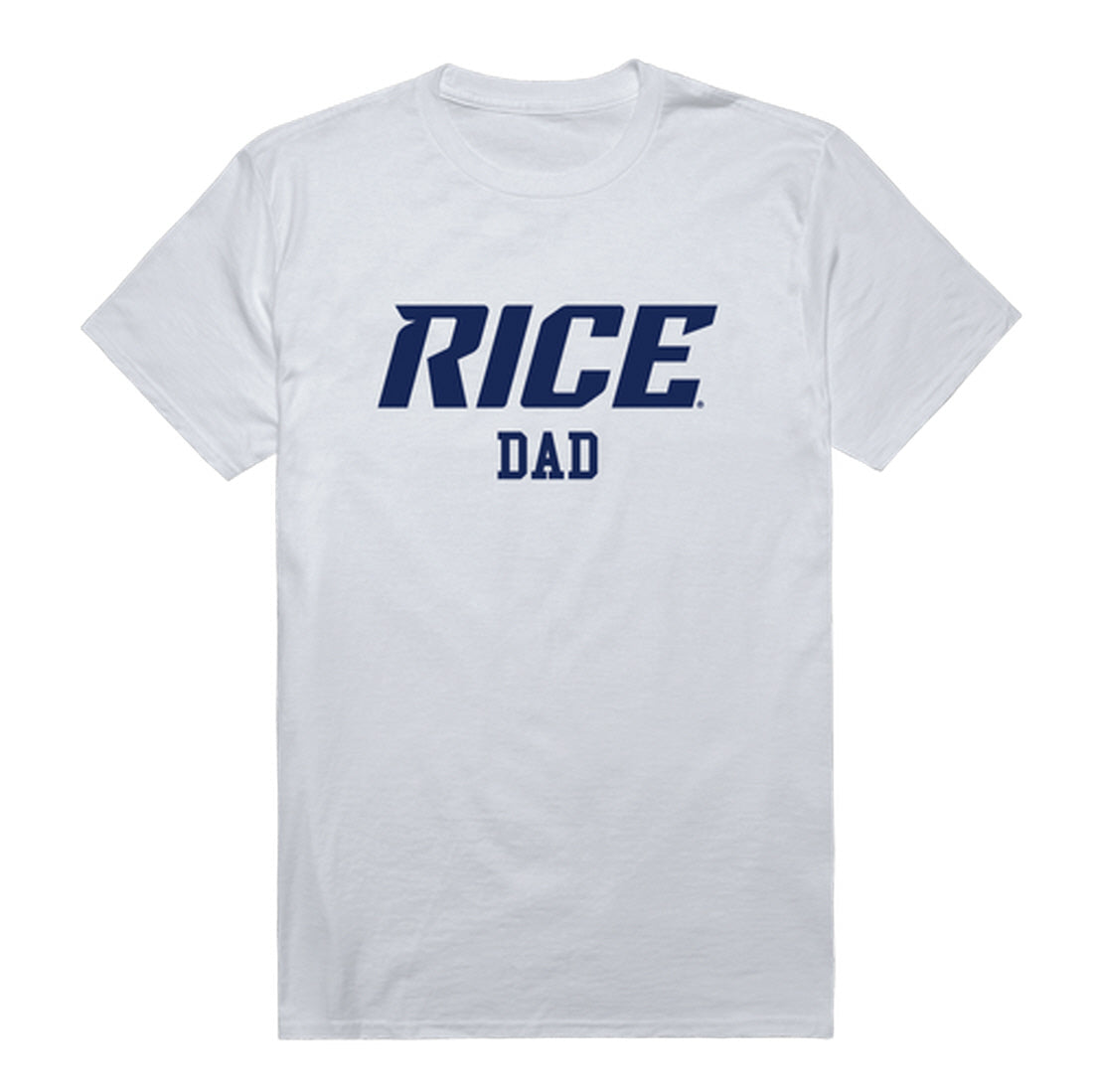 Rice University Owls Dad Tee T-Shirt - Heather Grey, Small