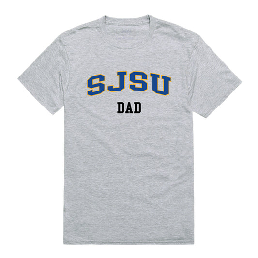 SJSU San Jose State University Spartans Dad Tee T-Shirt - Heather Grey, Small