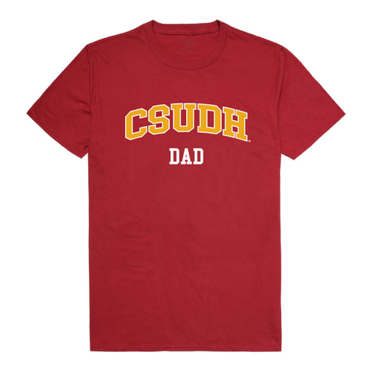 CSUDH California State University Dominguez Hills Toros Dad Tee T-Shirt - Cardinal, Small