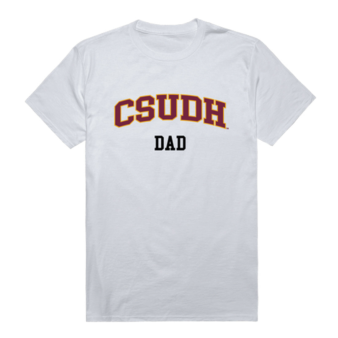 CSUDH California State University Dominguez Hills Toros Dad Tee T-Shirt - Cardinal, Small