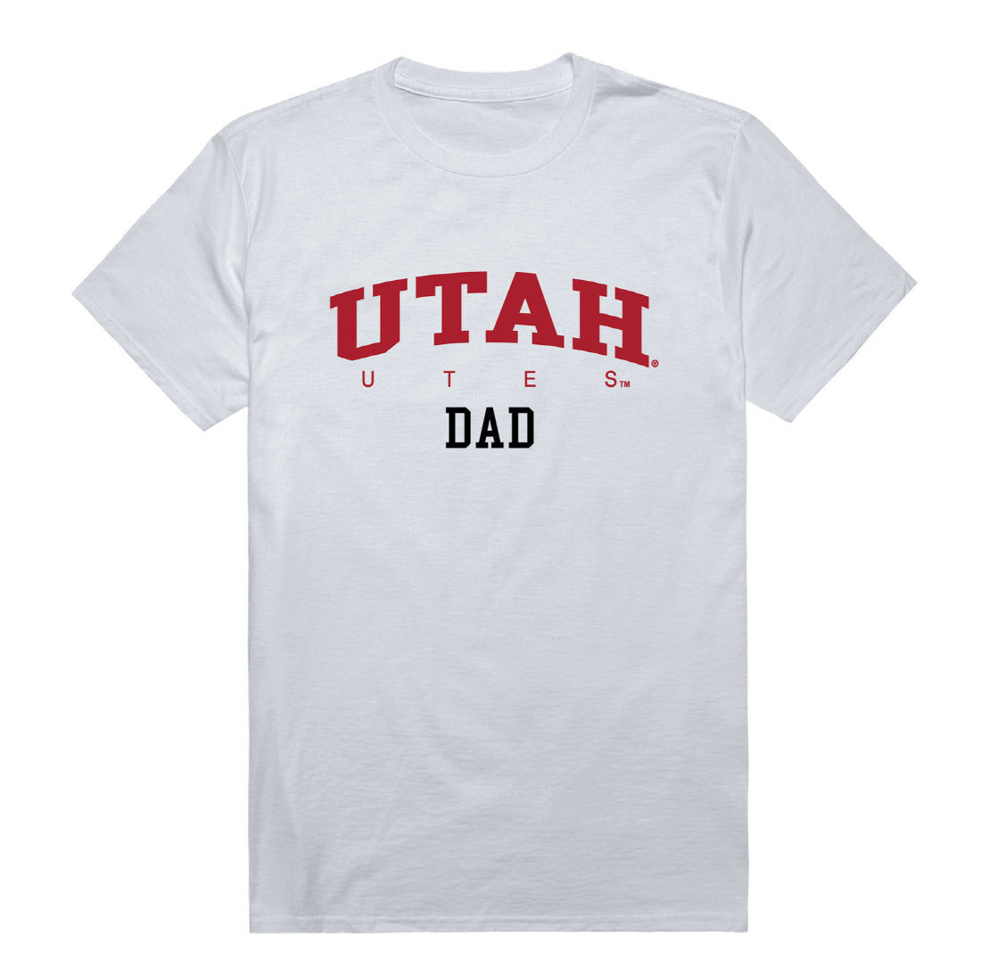 University of Utah Utes Dad Tee T-Shirt - Heather Grey, Small