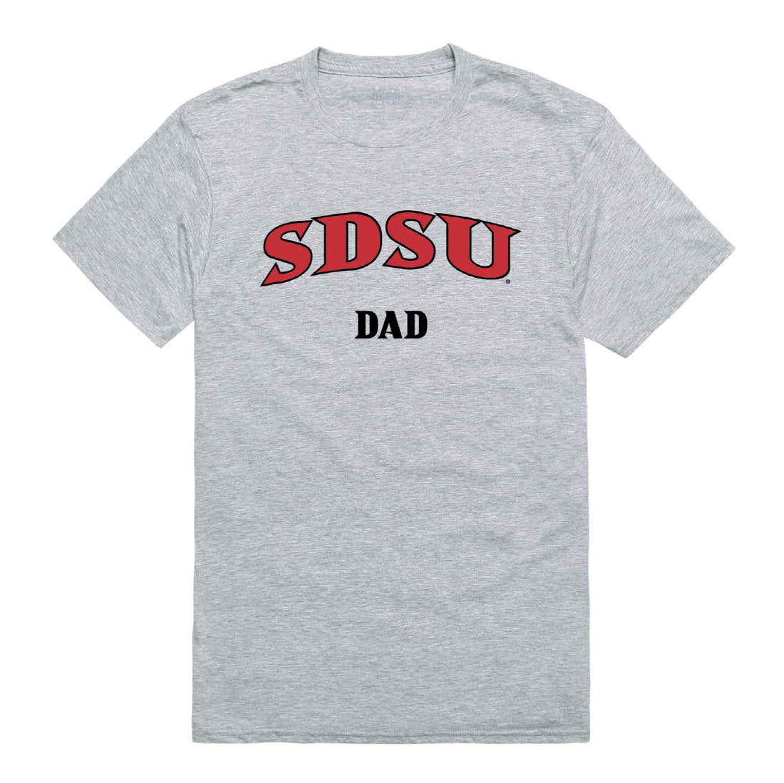 SDSU San Diego State University Aztecs Dad Tee T-Shirt - Heather Grey, Small