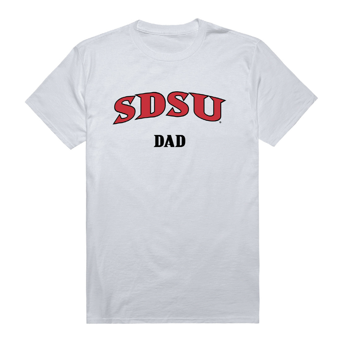 SDSU San Diego State University Aztecs Dad Tee T-Shirt - Heather Grey, Small