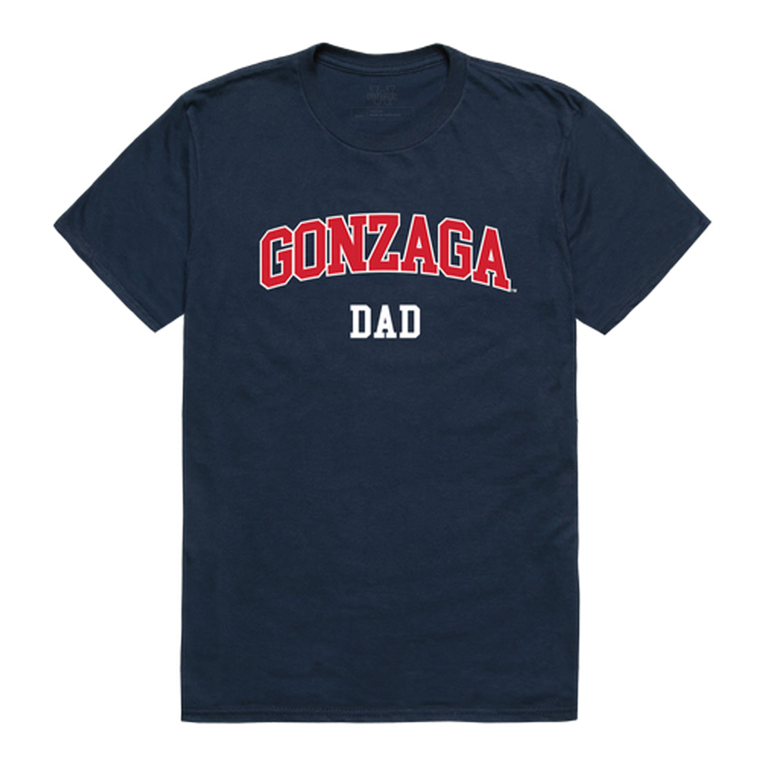 Gonzaga University Bulldogs Dad Tee T-Shirt - Heather Grey, Small