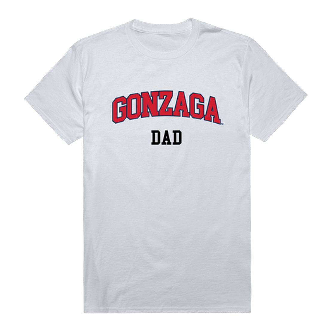 Gonzaga University Bulldogs Dad Tee T-Shirt - Heather Grey, Small