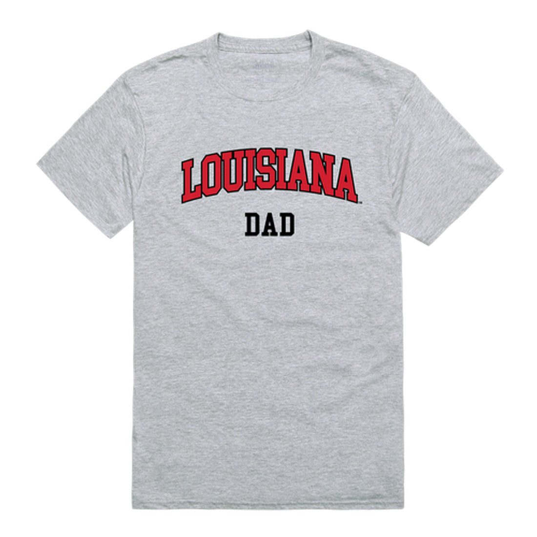 UL University of Louisiana at Lafayette Dad Tee T-Shirt - Heather Grey, Small