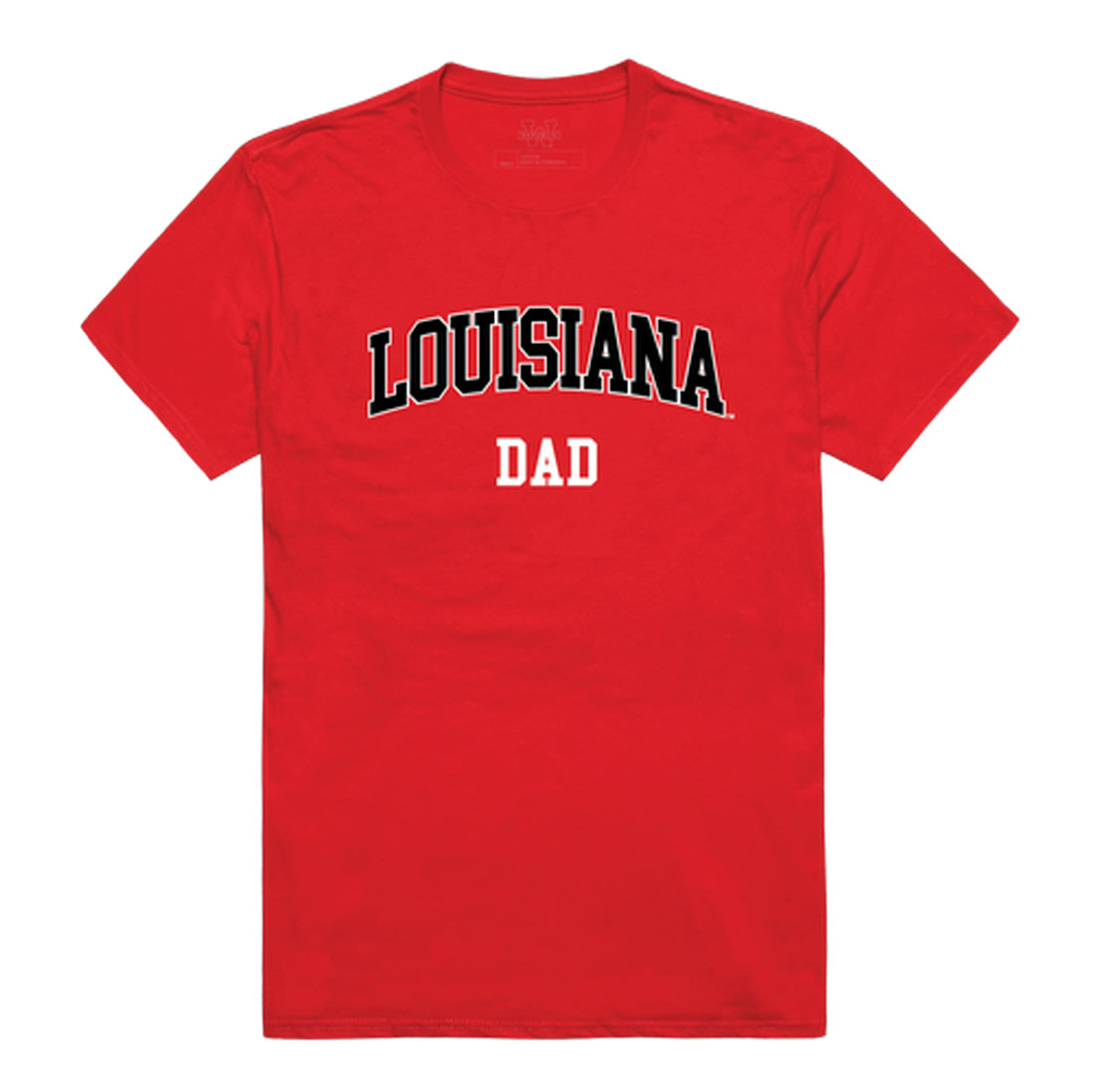 UL University of Louisiana at Lafayette Dad Tee T-Shirt - Heather Grey, Small