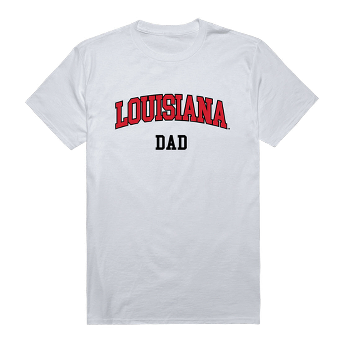 UL University of Louisiana at Lafayette Dad Tee T-Shirt - Heather Grey, Small