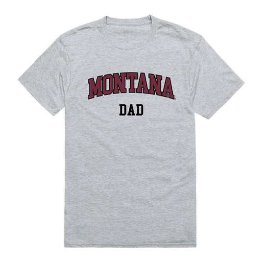 University of Montana Grizzlies Dad Tee T-Shirt - Heather Grey, Small