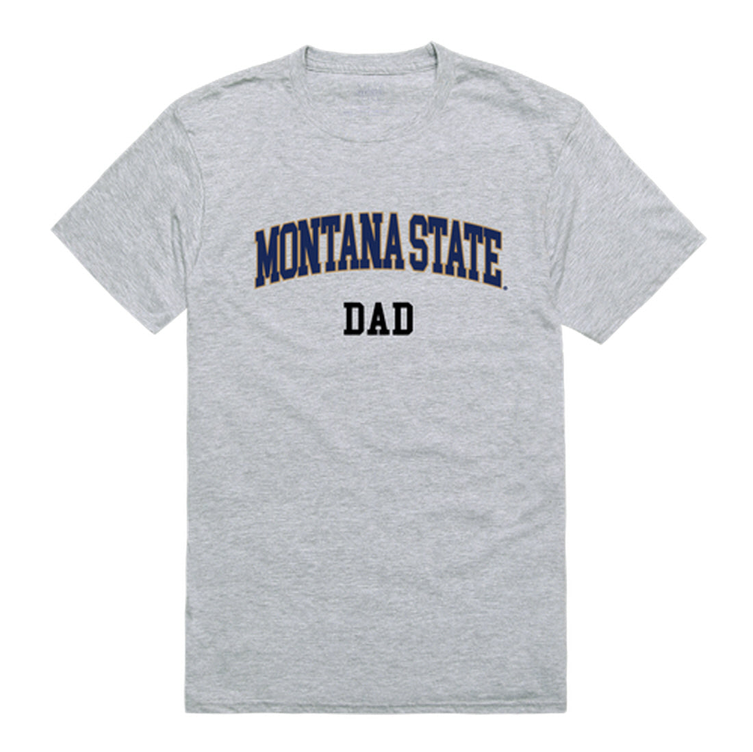 Montana State University Bobcats Dad Tee T-Shirt - Heather Grey, Small