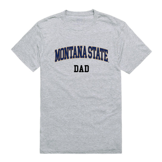 Montana State University Bobcats Dad Tee T-Shirt - Heather Grey, Small