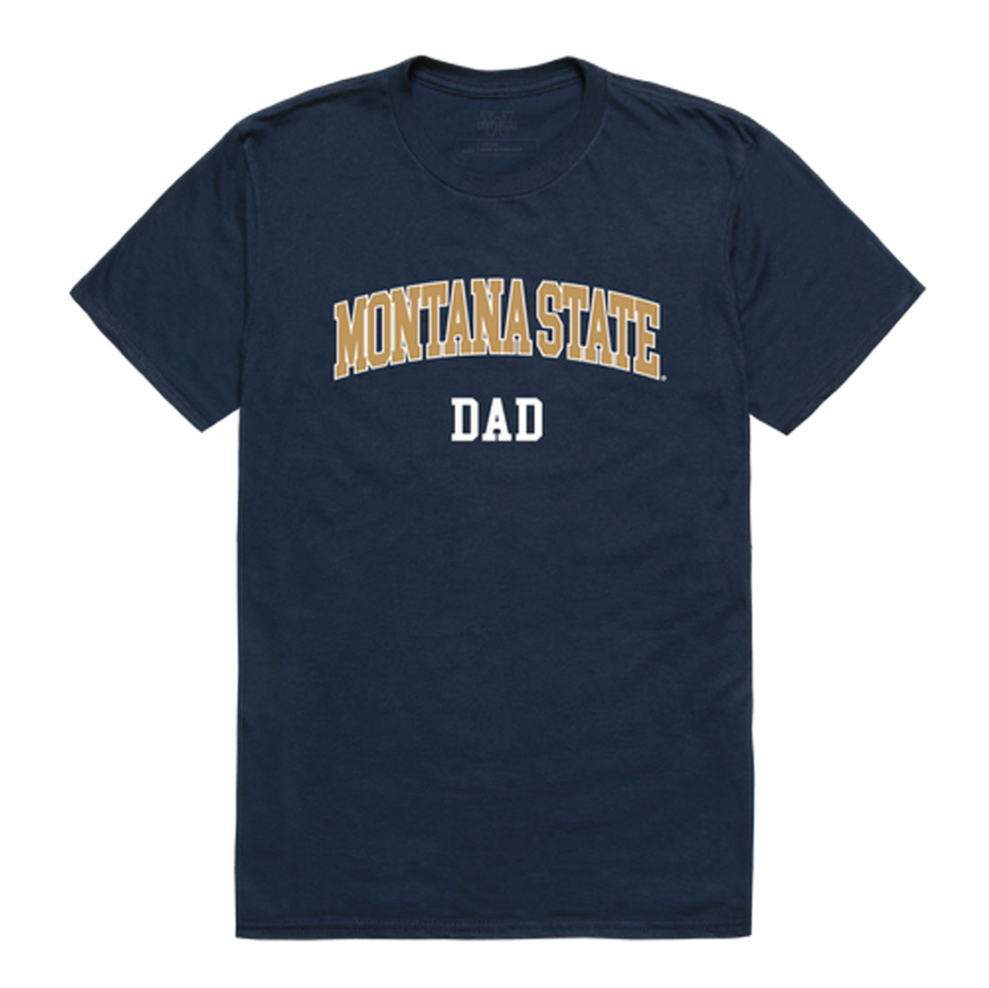 Montana State University Bobcats Dad Tee T-Shirt - Heather Grey, Small