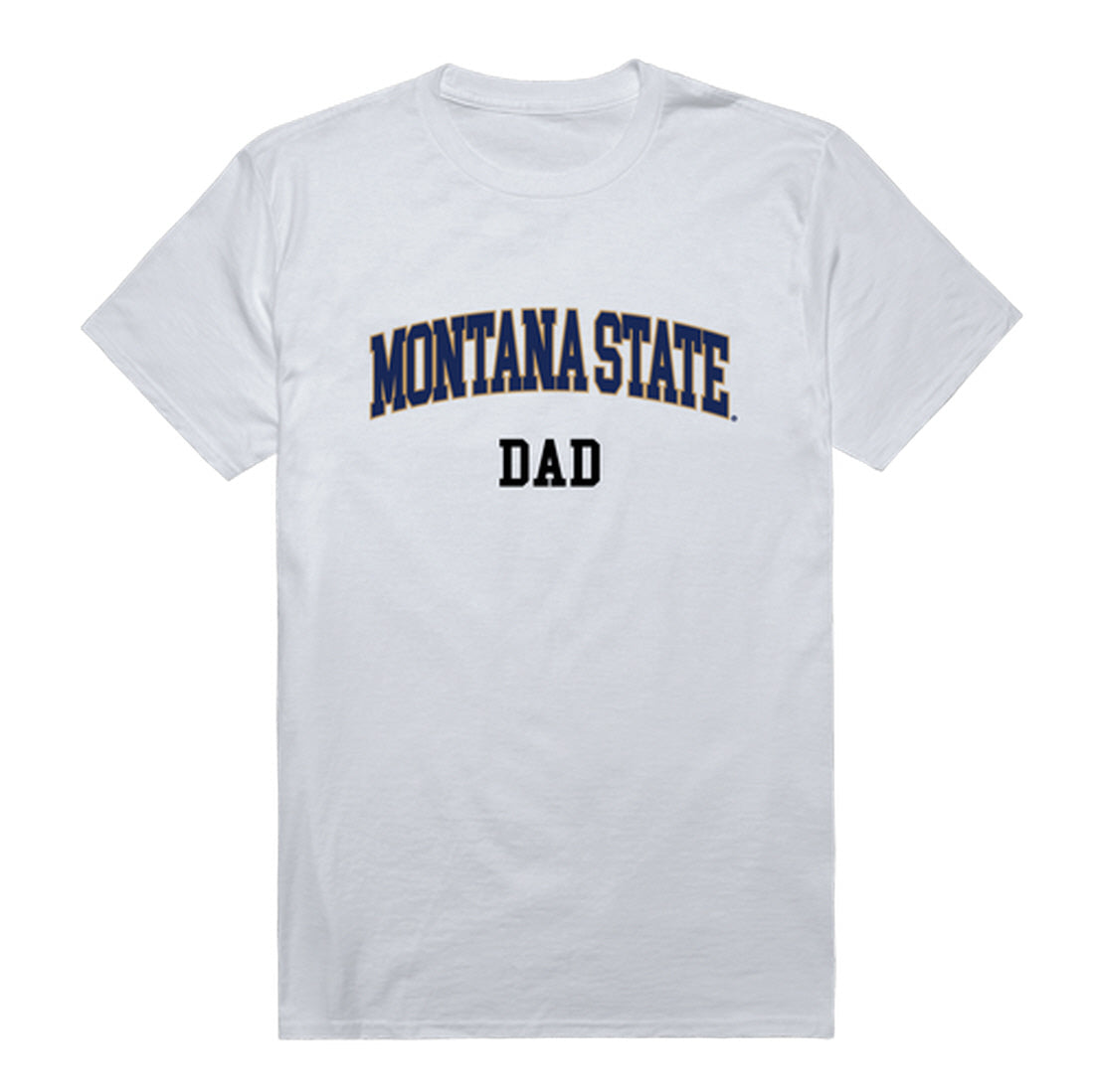 Montana State University Bobcats Dad Tee T-Shirt - Heather Grey, Small