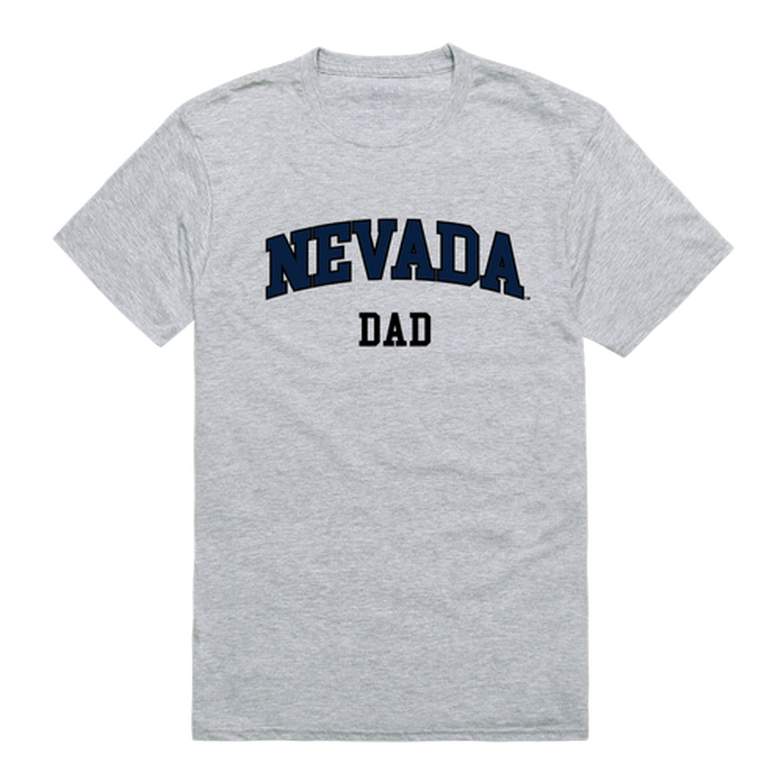 University of Nevada Reno Wolf Pack Dad Tee T-Shirt - Heather Grey, Small