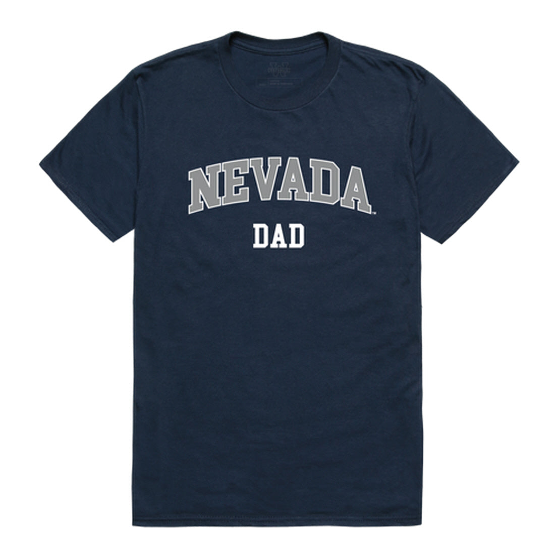 University of Nevada Reno Wolf Pack Dad Tee T-Shirt - Heather Grey, Small